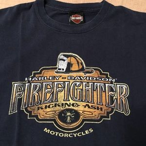 Harley Davidson firefighter T-shirt XL